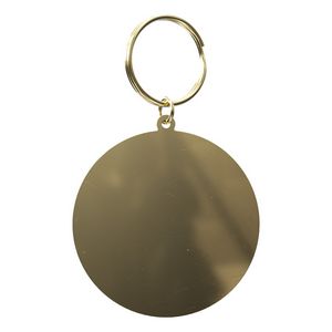 VibraprintÂ® Bright Gold Round Key Tag (2-1/4")