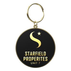 VibraprintÂ® Bright Gold Round Key Tag (2-1/4")