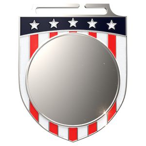 Vibraprint® Bright Patriotic Shield Insert Medallion (2-3/4")