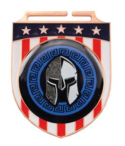 Vibraprint® Bright Patriotic Shield Insert Medallion (2-3/4")