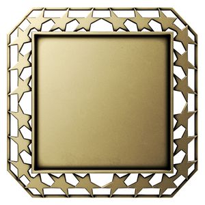 VibraprintÂ® Bright Star Border Square Insert Medallions (2-3/4")