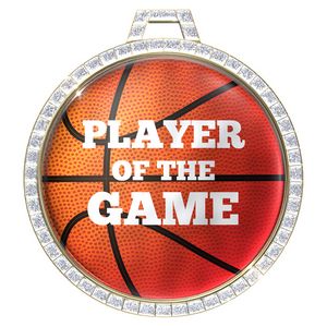VibraprintÂ® Bright White GEM Insert Medallion (2-1/4")
