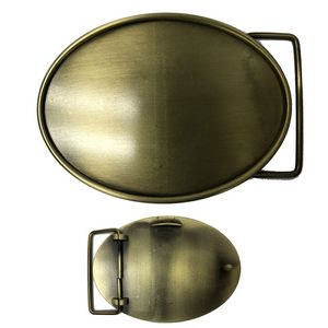 VibraprintÂ® Matte Oval Belt Buckle (3-3/4" x 2-1/2")