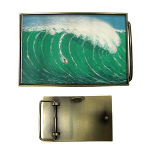 VibraprintÂ® Matte Rectangle Belt Buckle (3-3/4" x 2-1/2")