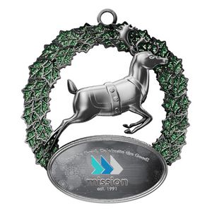 VibraprintÂ® Reindeer Holiday Ornament (2-1/2")