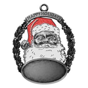 VibraprintÂ® Santa Holiday Ornament (2-1/2")
