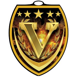 VibraprintÂ® Shield Victory Medallion (3")