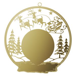 VibraprintÂ® Snow Sled Holiday Ornament (3")