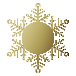 VibraprintÂ® Snowflake Holiday Ornament (3")