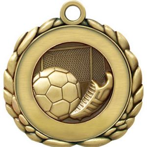 VibraprintÂ® Soccer Quali-Craft Medallion (2-1/2")