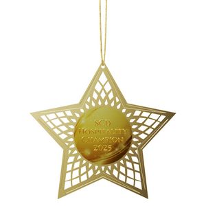 Vibraprint® Star Holiday Ornament (3")