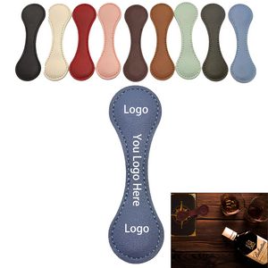 Vintage Leather Magnetic Bookmark