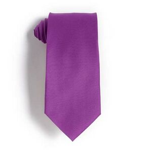 Violet Polyester Satin Tie