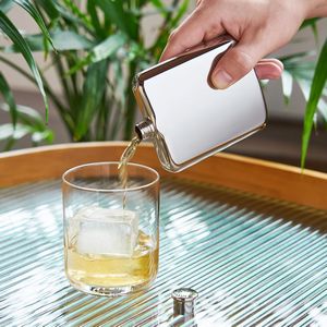 Viski Silver Flask