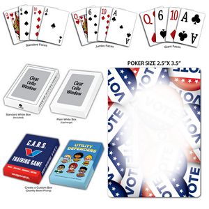 Vote Theme Poker Size Playing Cards