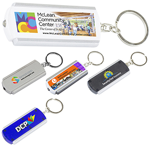 "Voyager FC" PhotoImageÂ® Full-Color Imprint Slim Keyholder Keylight w/Bright White LED Light