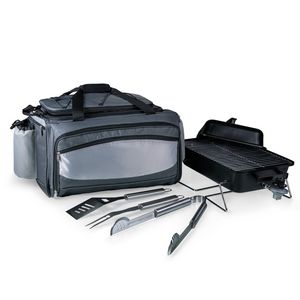 Vulcan 3-in-1 Grill/Cooler/Tote w/Gas Grill & BBQ Tools with Trolley