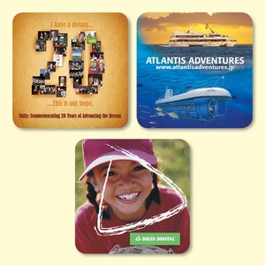 VynexÂ® Heavy Duty 4"x4"x1/16" Hard Surface Drink Coaster