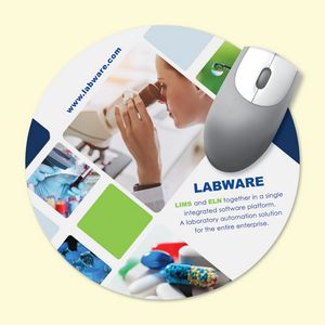 VynexÂ® Heavy Duty 8" Round x1/16" Hard Surface Mouse Pad