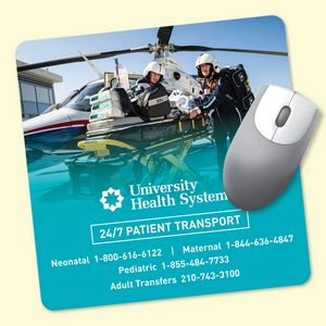 VynexÂ® Heavy Duty 8" Square x1/16" Hard Surface Mouse Pad