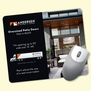 VynexÂ® Heavy Duty 8"x9.5"x3/16" Hard Surface Mouse Pad