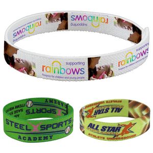 "WRIST TWIST - 1" Stretchy Elastic Dye Sublimation Wristbands - PhotoImage ® Full Color Imprint