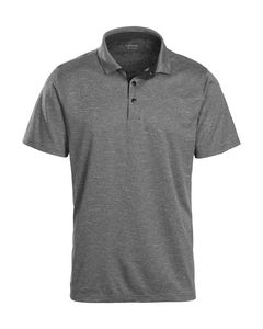 Walker Melange Snap-Button Polo