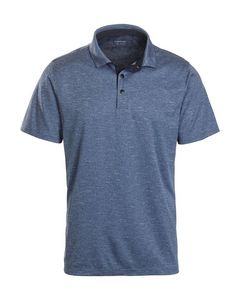 Walker Melange Snap-Button Polo