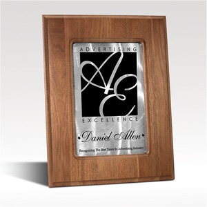 Walnut & Aluminum Award - 8x10 Regor