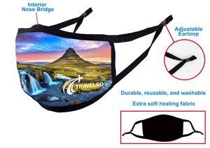 Warming Sublimated Masks With Adjustable Earloop & Nose Wire