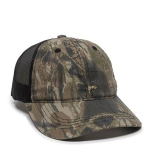Washed Camo Cap w/Mesh Back