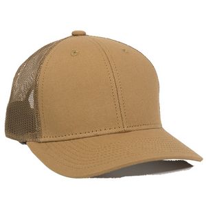 Washed Canvas Cap w/Mesh Back