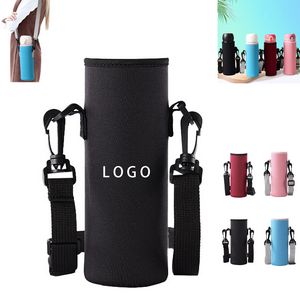 Water Bottle Carrier Bag With Adjustable Shoulder Strap