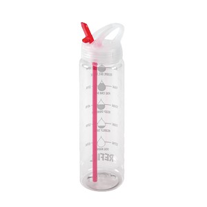 Water Bottle with Flip Up Spout & Hydration Mark - 32 Oz.
