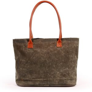 Waxed Canvas Tote Bag