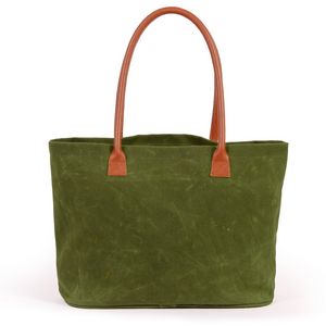 Waxed Canvas Tote Bag