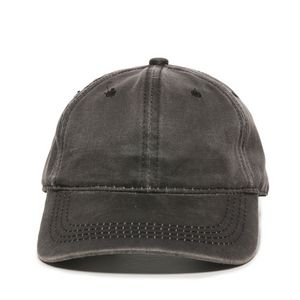 Weathered Cotton Cap w/Solid Back
