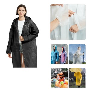 Weatherproof Adult EVA Reusable Raincoat