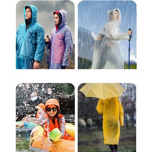 Weatherproof Adult EVA Reusable Raincoat