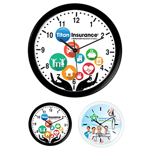 "Wedge" 10" Economy Wall Clock
