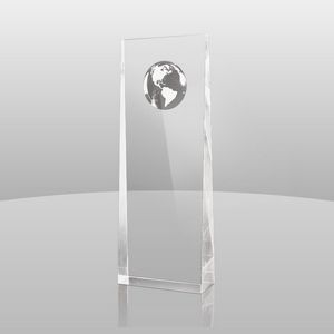 Wedge Award Globe (8"x3"x1 3/4")