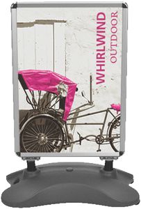 Whirlwind Outdoor Single-Sided Sign Stand