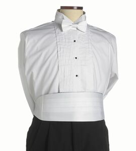 White Cummerbund