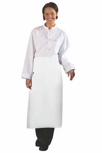 White Full Bistro Apron