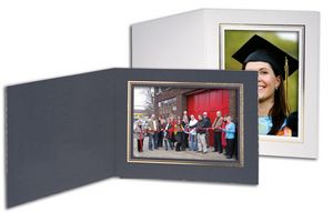 White Horizontal Portrait Folder (4"x6")