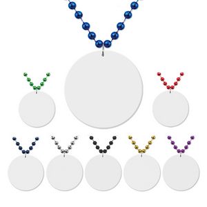 White Medallion Beads