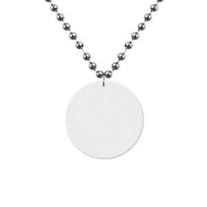 White Medallion Beads