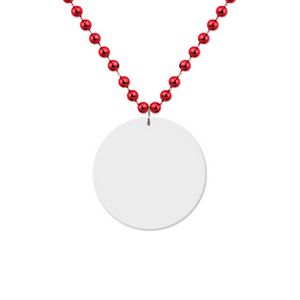 White Medallion Beads