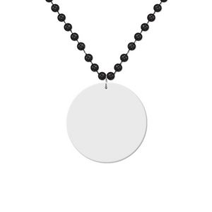 White Medallion Beads