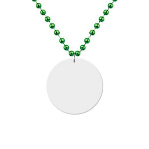 White Medallion Beads